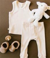 Toddler Kid Baby Boy Girl Summer Clothes Solid Tops Vest  Romper Jumpsuit +  Long Pants Trousers Outfit Toddler Sets  by Hs2023