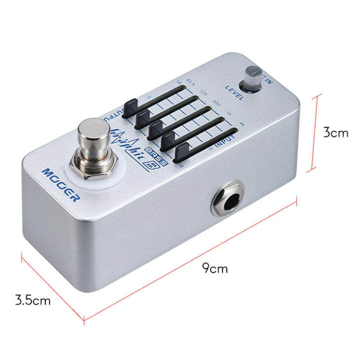 mooer-graphic-b-bass-effects-เอฟเฟคกีตาร์-เอฟเฟคกีตาร์เบส-เอฟเฟคเบส-ปรับ-eq-ได้-5-band-มีปุ่มปรับ-master-แยก