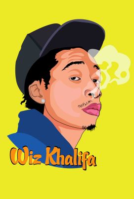โปสเตอร์ Wiz Khalifa วิซ คาลิฟา Rapper แร็พเปอร์ Hip Hop ฮิปฮอป Poster รูปภาพ ของสะสม ของแต่งบ้าน ของแต่งห้อง โปสเตอร์แต่งห้อง โปสเตอร์ติดผนัง 77poster