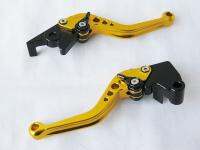 มือเบรคมือครัช แบบปรับได้7ระดับสีทอง CUSTOM SHORT LEVER GOLD NINJA250R NINJA300R DTX250