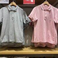 Uniqlo เสื้อโปโลสไตล์ญี่ปุ่นและเกาหลีใต้,แฟชั่นใหม่อเนกประสงค์สำหรับผู้ชาย/ผู้หญิงแห้งเร็วเสื้อโปโลลายทางแต่งขอบแขนสั้น457905เสื้อแนวธุรกิจ