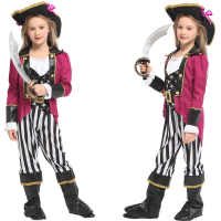 คอสตูมคอสเพลย์แฟนซีชุดโจรสลัดเด็กหญิง Sparkling pirate marquis fancy kids costume มีครบเซ็ทตามภาพพร้อมใช้ใส่ในงานแฟนซีปาร์ตี้งานโรงเรียนขนาด 110 - 140 cm.