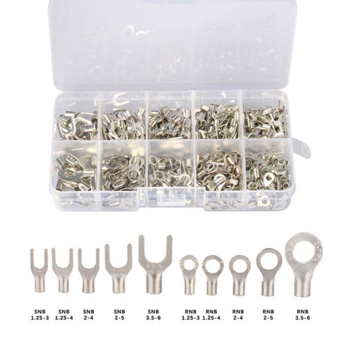 yf-320pc-10-in-1-assorted-non-insulated-fork-u-type-terminals-assortment-wire-crimp-spade