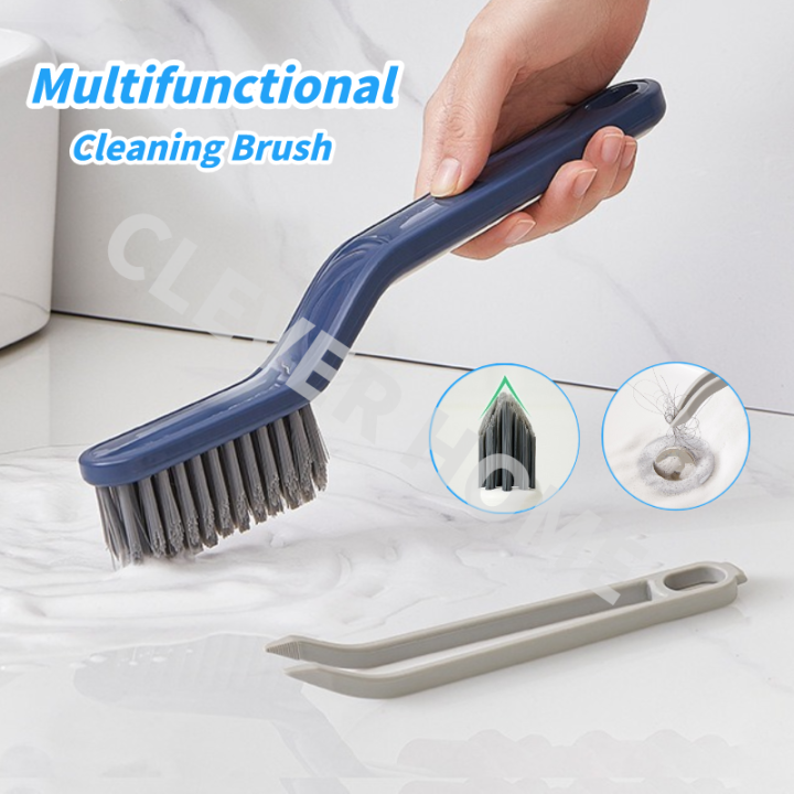 Multifunction 2IN1 Cleaning Brush With Tongs Crevice Floor Brush Stiff ...