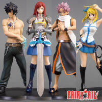 Figure ฟิกเกอร์ Fairy Tail แฟรี่เทล ศึกจอมเวทอภินิหาร Natsu Dragneel นัตสึ ดรากูนีล Lucy Heartfilia ลูซี่ ฮาร์ทฟิเลีย Gray Fullbuster เกรย์ ฟูลบัสเตอร์ Erza Scarlet เอลซ่า สการ์เล็ต 4pcs/Set 1 ชุดมี 4 ชิ้น Ver Anime อนิเมะ คอลเลกชัน New Collection โมเดล