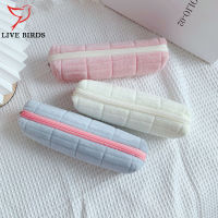 Cute Plush Pencil Pouch For Girls Large-capacity Student Storage Stationery Box Office School Supplies