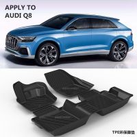 WWWWWQH222พรมเช็ดเท้า CAR สำหรับรถ AUDI Q8 TPO พรมเช็ดเท้ายางสังเคราะห์ Q8 AUDI กำหนดเองได้ Car ทุกสภาพอากาศ TPE พรมเช็ดเท้า AUDI Q8 AUDI TPO TPE พรมเช็ดเท้า Car