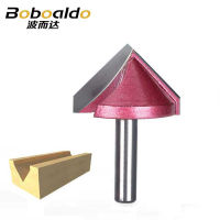 8Mm Shank V Groove Bit Cnc Solid Carbide End Mill 3d Router Bits ไม้60 90 120 150องศาทังสเตนงานไม้เครื่องตัด