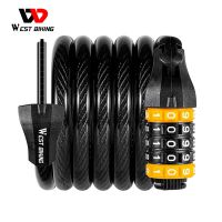 【CW】 WEST BIKING Digital Lock Anti Theft Security MTB Road Accessories E-Bike Motorcycle Cycling Password Cable