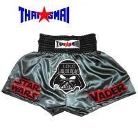 Thaismai Thailand Imported Muay Thai Shorts Black Samurai Skywalker Adult Cool Boxing Pants