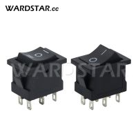 5Pcs Black 2/3 Position ON-OFF ON-OFF-ON 6pins Rocker Switch 6A/10A 250V/125V AC KCD1 Mini Push Button Power Switch 15x21mm