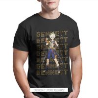 Bennett TShirt Genshin Impact Game Paimon Teyvat Venti Childe Novelty Tops Male Tees Gift Idea