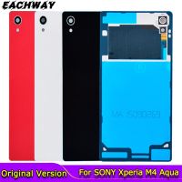 【✆New✆】 xuren5304977 สำหรับ5.0Quot; Sony M4 Aqua Cover เคสด้านหลังที่อยู่อาศัยประตูสำหรับฝาครอบ Sony Xperia M4 Aqua ที่มีการเปลี่ยน E2353 Nfc