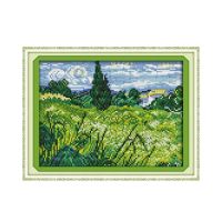 ● The field cross stitch kit 18ct 14ct 11ct count printed canvas stitching embroidery DIY handmade needlework