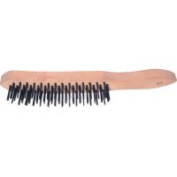 แปรงลวดด้ามไม้ 4-ROW WIRE SCRATCH BRUSH- PLAIN BACK Kennedy Industrial