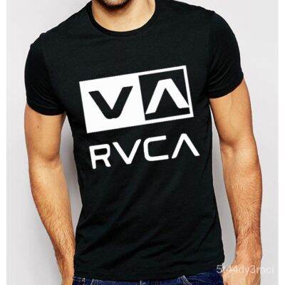 RVCA logo graphic cotton O-neck T-shirt for men