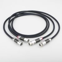 A10 Silver Plated XLR Balanced High End Audio Interconnect Cables Balanced XLR Audio Cable Carbon fiber XLR plug