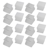 64Pcs Furniture Silicon Protection Cover - Square Silicone Chair Leg Floor Protectors - Chair Leg Caps Table Feet Cover