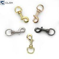 CLDH 4pcs มี5สี ตะขอสแนปโลหะ 6020มม. อุปกรณ์ฮาร์ดแวร์กระเป๋าเดินทาง คลิปทริกเกอร์ ที่มีคุณภาพสูง ที่หมุนได้ พวงกุญแจแบบห้อย สายหนังแท้