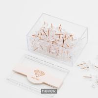 Never Transparent Color Thumbtack Nail Plastic Push Pin for Photo Wall Soft Board Wood Cork Board map pins fashion creative-gift