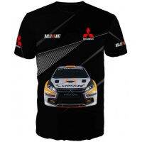 MITSUBISHI Sports Team Ralli Art แขนสั้น/ไมโครไฟเบอร์ Quickdry/เสื้อ