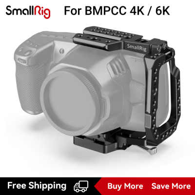 [Clearance Promotion]SmallRig BMPCC กรงครึ่ง QR 4K / 6K สำหรับกระเป๋าแบล็คเมจิกดีไซน์กล้องภาพยนตร์ BMPCC 4K / 6K CVB2255B