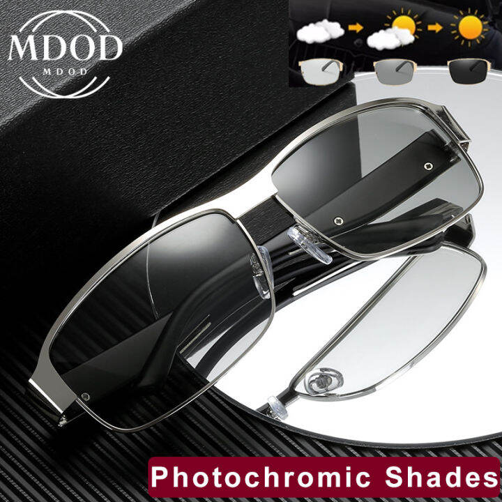 MDOD Photochromic Sunglasses For Men Polarized Sunglasses Night Vision