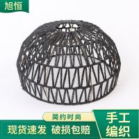 [COD] Imitation rattan paper chandelier restaurant tea room hot lampshade weaving retro homestay creative Chinese style