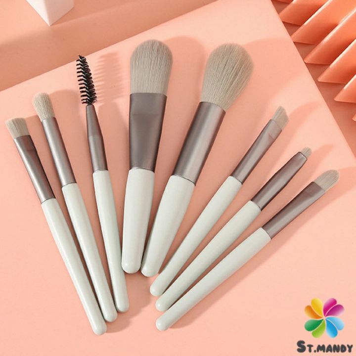 md-ชุดแปรงแต่งหน้า-8-ชิ้น-แปรงคิ้ว-แปรงปัดแก้ม-makeup-brush-set