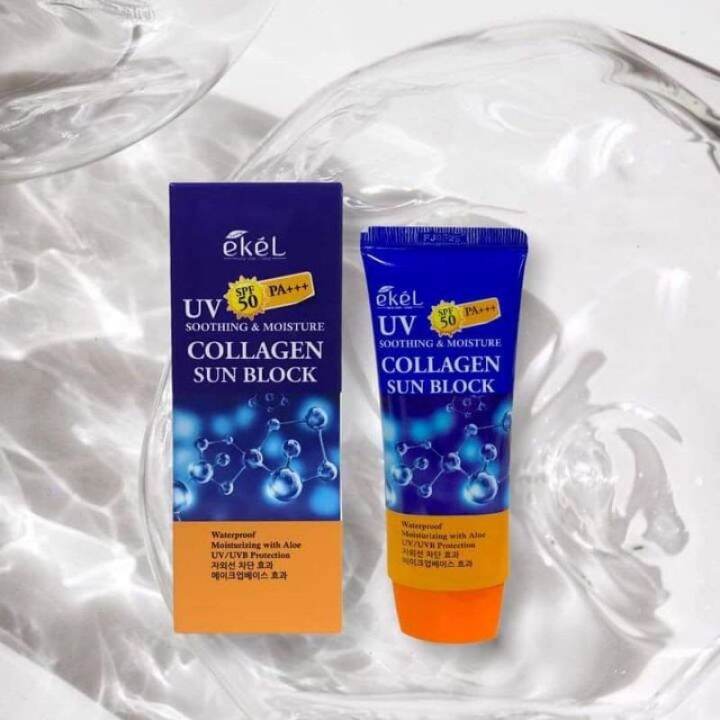 EKEL collagen Sunblock waterproof spf50 | Lazada PH