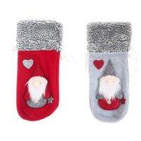 2 Pcs Merry Christmas Gnome Wine Bottle Cover Bag Xmas Home Decoration