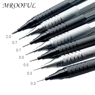 Full Metal Mechanical Pencil 0.3mm/0.5mm/0.7mm/0.9mm High Quality HB/2B  Automatic Pencils Writing School Pencils Office Supplies
