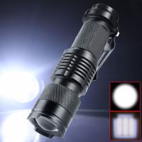 SmartPhonemall LED Outdoor Rechargeable Telescopic Zoom Mini Glare Flashlight, Specification:Single