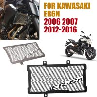 สำหรับ Kawasaki ER6N ER-6N 2007 2012 2013 2014 2015รถจักรยานยนต์2016ตะแกรงแผงติดหม้อน้ำรถมอเตอร์ไซค์ด้านหน้าฝาครอบทำความเย็นอุปกรณ์ปกป้องป้องกัน