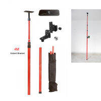 FIRECORE 4M Extend escoping Pole With 14"and 58" Interface Mount Ceiling Leveling Rod For Laser level(FLP400A)