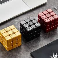 [ ของเล่น ] โลหะผสม Decompression Puzzle ลำดับที่สาม Rubiks Cube โลหะการแข่งขันความเร็วไม่จำกัด Rubiks Cube ของเล่นคลายการบีบอัดเพื่อการศึกษาสำหรับเด็ก