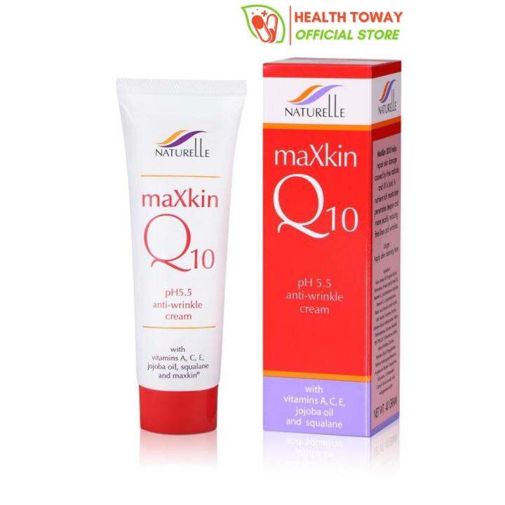 maXkin Q10 Cream 20g แม็กสกิน คิวเท็น ครีม ลดเลือนริ้วรอยบนผิวหน้า 20
