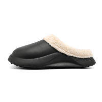 Winter Mens EVA Waterproof Plus Velvet Warm Indoor Cotton Slippers Lightweight Non-slip Casual Home Shoes Easy To Clean 40-45