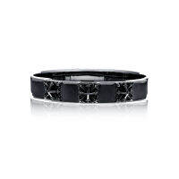 ake ake The Rituals Star Bangle - Black กำไลข้อมือเงินแท้ 925 แกะมือขัดเงาพิเศษ ชุบแบล็กโรเดียม  เหมาะกับทุกโอกาส