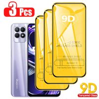 [Electronic film] ฟิล์มกันรอยแบบเต็มหน้าจอ9D 3ชิ้นสำหรับ Realme 8i 9i 7 8 9 Pro Plus 4G 5G กระจกนิรภัยบนกระจก C11 C35