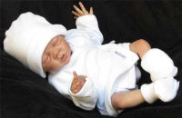 With Cloth body New 16Inch Reborn Doll Kit Daisy Small Size Premie Unfinished Unpainted Doll Parts DIY Unassembled