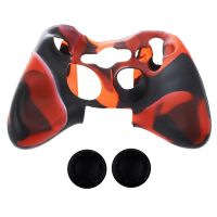 3 Pcs for Xbox 360 Controller Case: 1Pair Game Thumbstick Joystick Grip Case Cap Cover &amp; 1Pcs Silicone Cover Case Skin