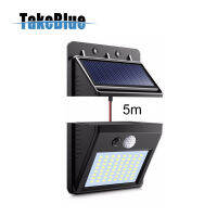 TakeBlue Lampu Solar Led Outdoor Light Sensor Waterproof 64 Led 3 Modes Separable Solar Panel With 2.5M / 5M Extension Cable For Indoor &amp; Pagar &amp;a