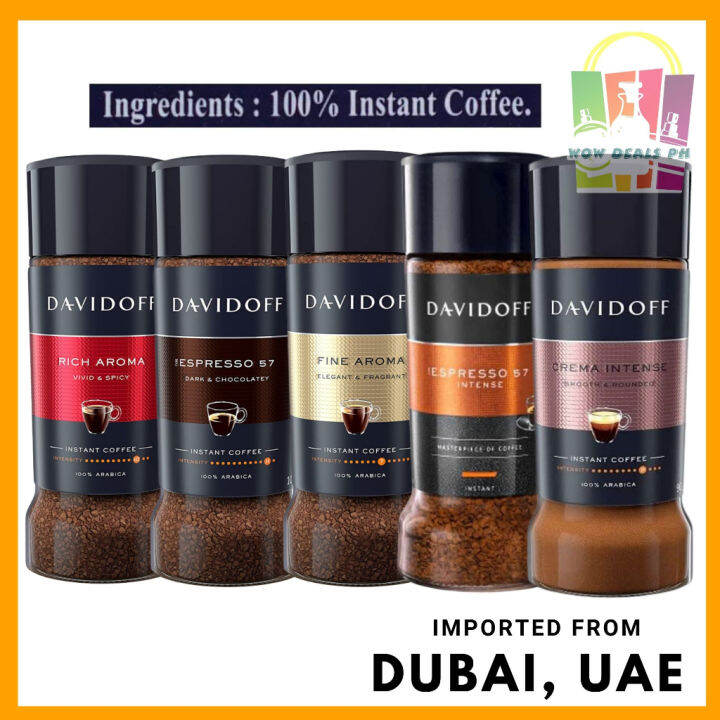 coffee ♀Davidoff Instant Coffee 100g Imported from Dubai,UAE Lazada PH