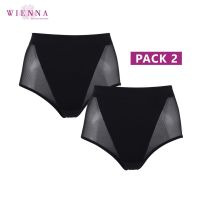 DSN กางเกงชั้นใน กางเกงใน WIENNA PANTS  DY12102 DY12103 แพ้นท์เวียนนา กางเกงกึ่งสเตย์ขากลม ความกระชับระดับปานกลาง สีดำ สีนู้ด แพ็ค 2 ชิ้น underware