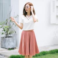 MIladi Long Pleat Skirt กระโปรงพลีทยาว (All Color)