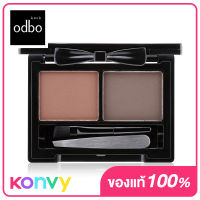 ODBO Mini Ribbon Brow Kit 5g #OD777-03 ที่เขียนคิ้วเนื้อฝุ่น 2 เฉดสีในตลับเดียว