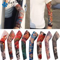 【NATA】 SOTIM 1Pcs Flower Arm Sleeves Running Sportswear UV Protection Outdoor Sport Basketball Tattoo Arm Sleeves