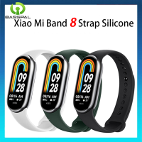 สายรัดข้อมือซิลิโคนสำหรับสร้อยข้อมือเสี่ยวมี่8ชิ้นสายนาฬิกา NFC สำหรับ MI Band 8อุปกรณ์เสริมสำหรับนาฬิกาอัจฉริยะ