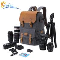 【LZ】◙  Mochila anti-roubo impermeável Grande Capacidade DSLR Photo Bag Batik Canvas Camera Lens Bag Fit para Canon Nikon Sony Drone